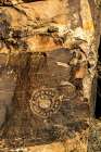 Ancient petroglyphs seen at Parowan Gap. Art Print